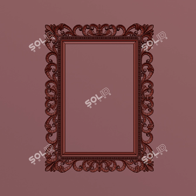 Reflect & Shine: Modern Mirror 3D model image 2