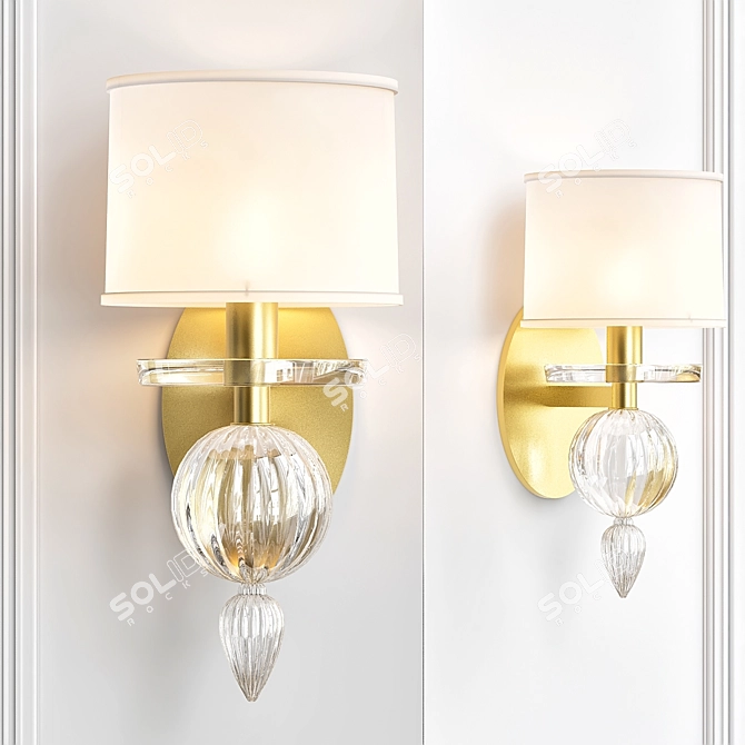 Barbara Barry Baker Bauble Sconce 3D model image 1