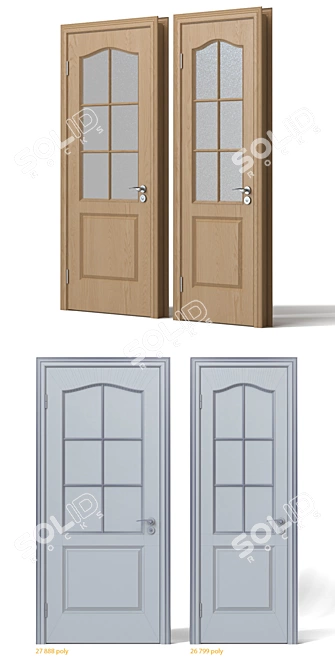 Lightwood Interior Doors 3D model image 3