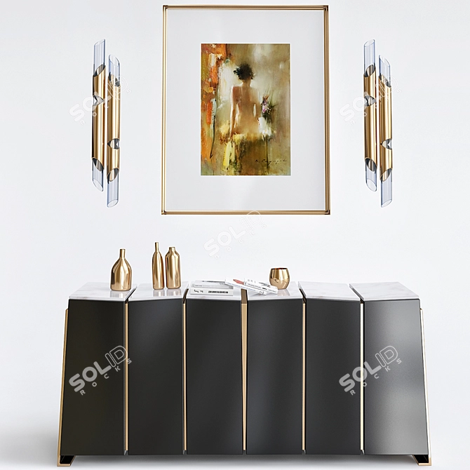 Luxxu Elegance Console Table 3D model image 1