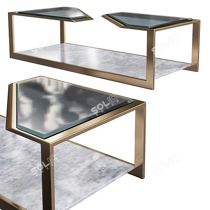 Modern Pierre Coffee Table 3D model image 1