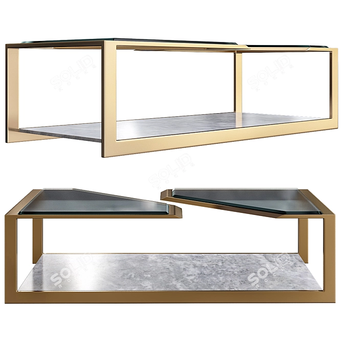 Modern Pierre Coffee Table 3D model image 2