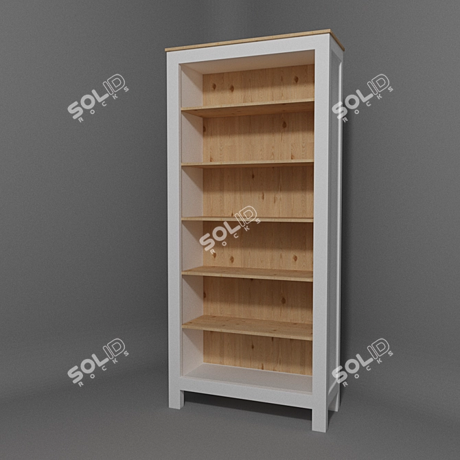 Stylish & Versatile: IKEA HEMNES Bookcase 3D model image 1