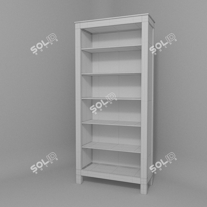 Stylish & Versatile: IKEA HEMNES Bookcase 3D model image 2