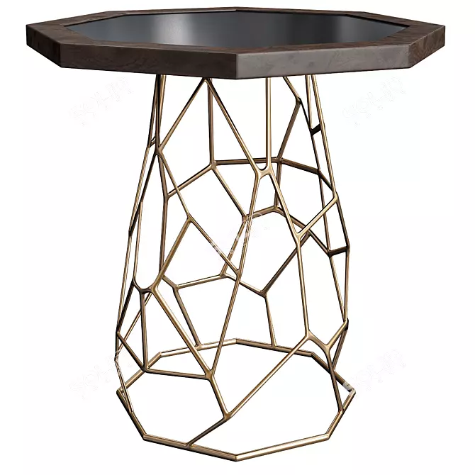 Modern Gaudi Side Table | Elegant and Functional 3D model image 1