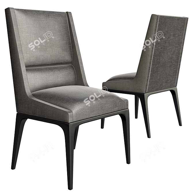 Agordo Stylish Dining Chairs 3D model image 1