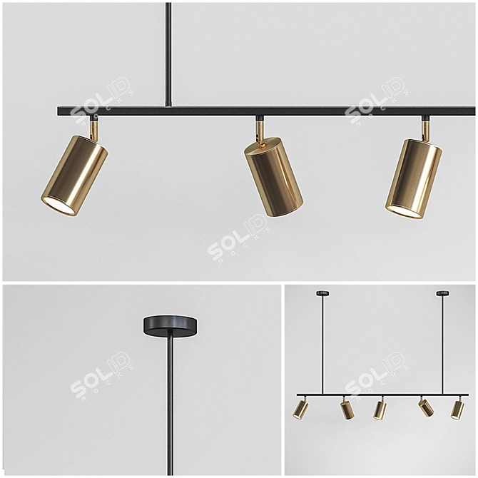 Modern LINO LED Pendant Light 3D model image 1