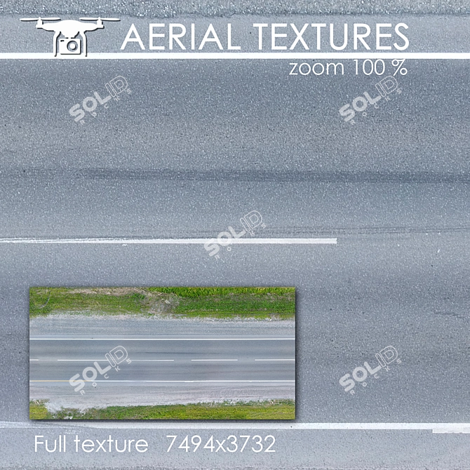 Aerial Exterior Texture: Road 84 3D model image 1