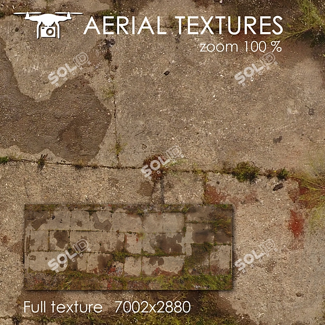 Aerial Texture: Old Playground 98 3D model image 1