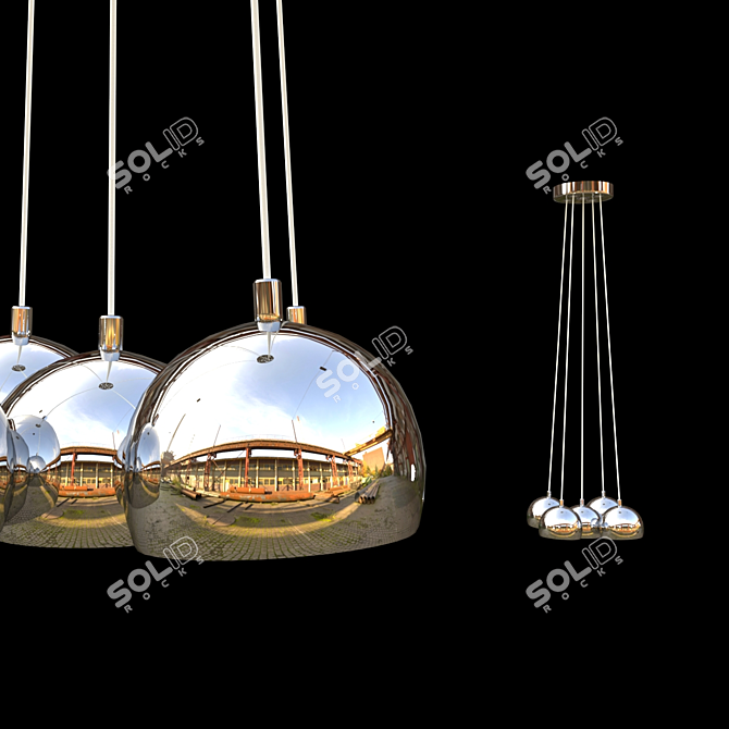 Elegant Poland Chandelier 3D model image 2