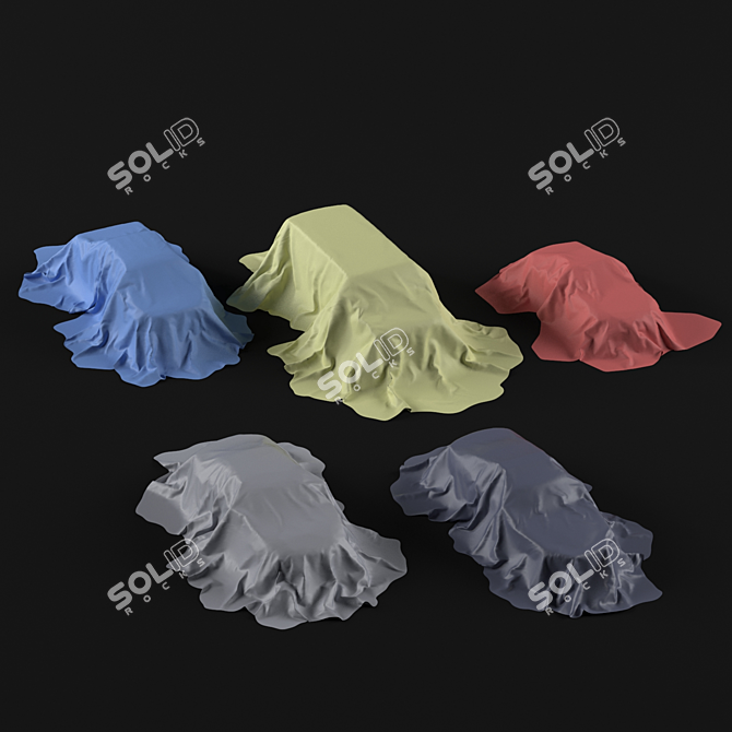 Car-Shaped Cloth Set 3D model image 1