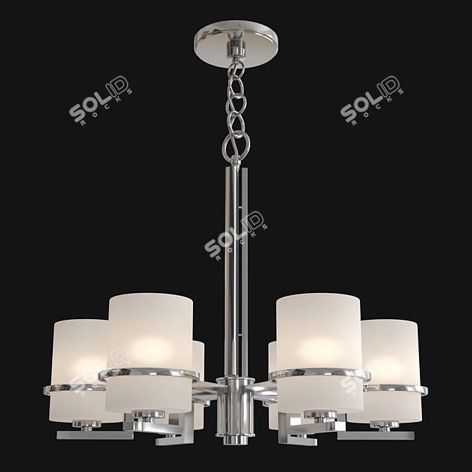 Elegant Forte Chandelier 3D model image 1