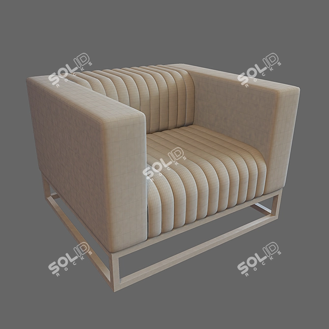 Sleek Office Armchair 3D model image 2