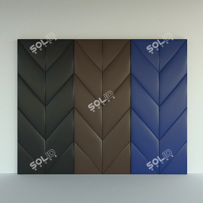 Lightweight Soft Wall Panels - Set of 3 3D model image 3