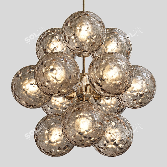 Globo Crystal Chandelier 3D model image 1