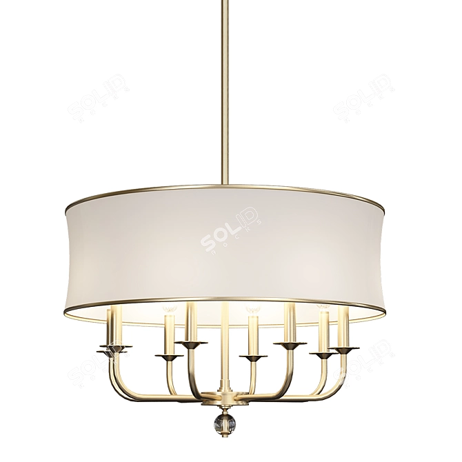 Elegant Ethan Allen Chandelier 3D model image 1