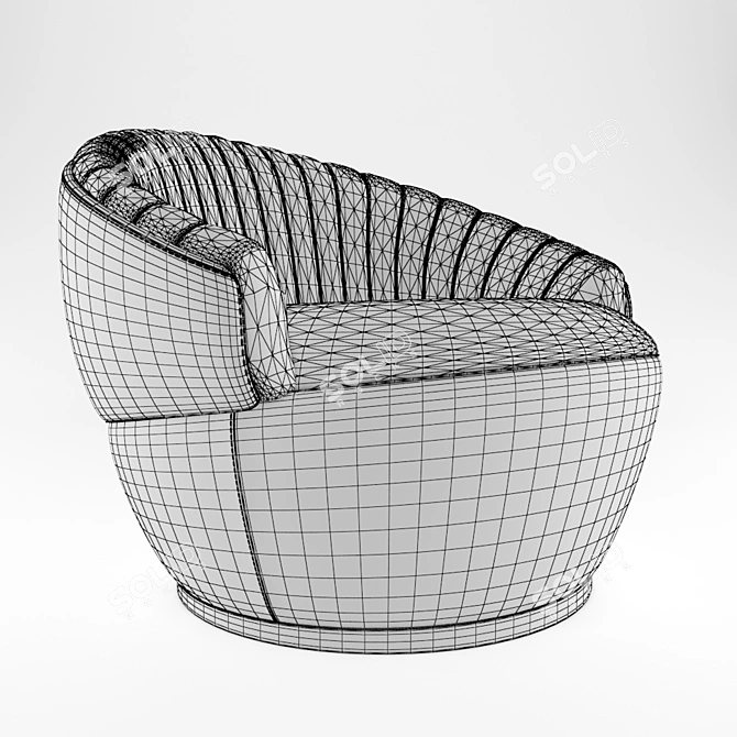 Consonance Armchair: Elegant and Comfortable 3D model image 3