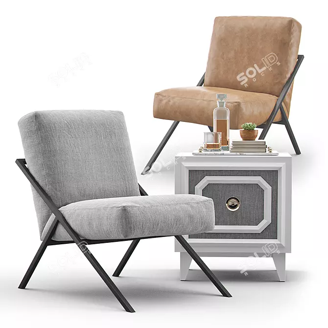 Bowery Chair - Keystone Designer | Stylish & Functional Furniture 3D model image 1