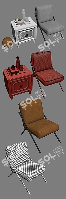 Bowery Chair - Keystone Designer | Stylish & Functional Furniture 3D model image 3