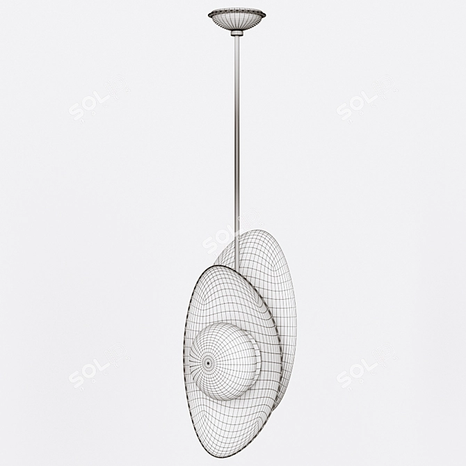 Elegant Nouvel Small Pendant: Modern Design & LED Lighting 3D model image 2