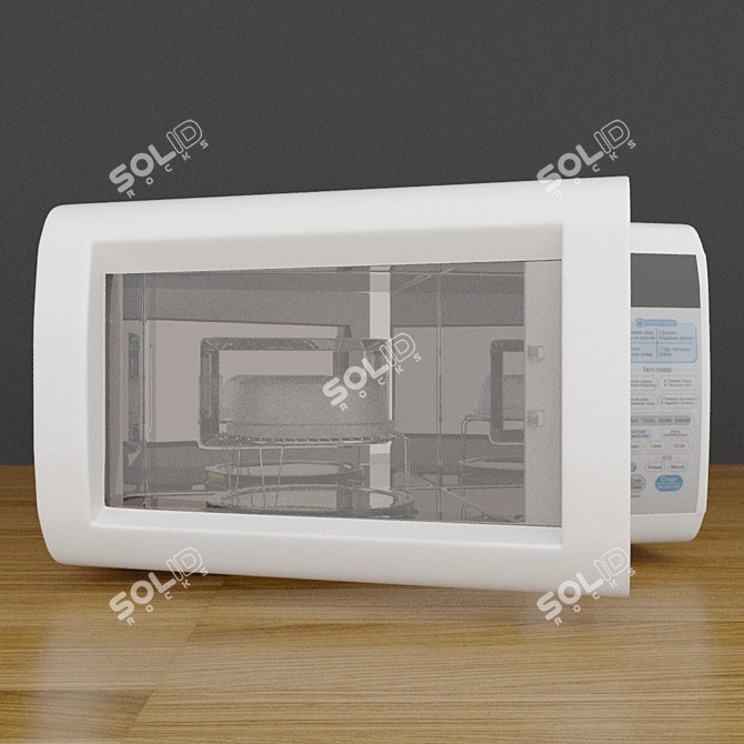 Simplified Inside Microwave 3D model image 1