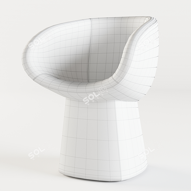 Moroso Armada Small Armchair (600W*650D*840H) 3D model image 3