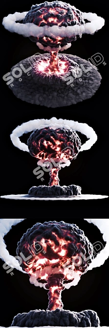 Epic Nuclear Explosion Effect 3D model image 2