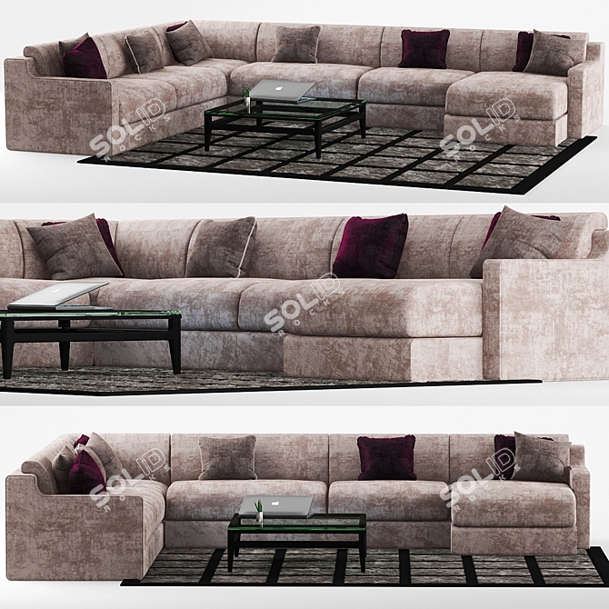 Italian Elegance: Settanta Soft Furniture 3D model image 1