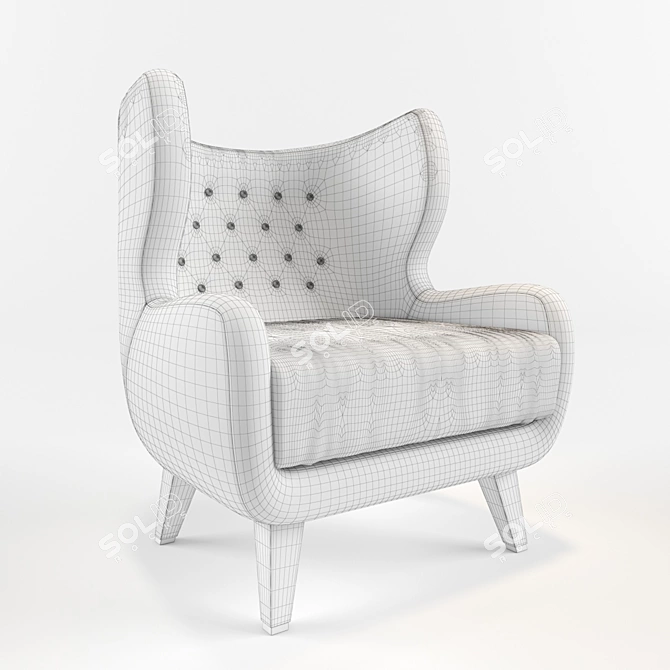 Sunday Pigeon Blue Chair 3D model image 2