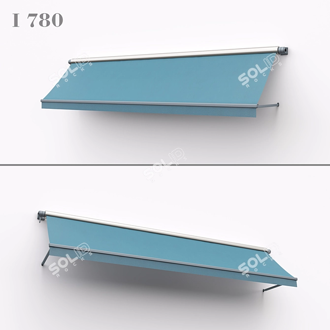 Adjustable Marquise for Window Shading 3D model image 1