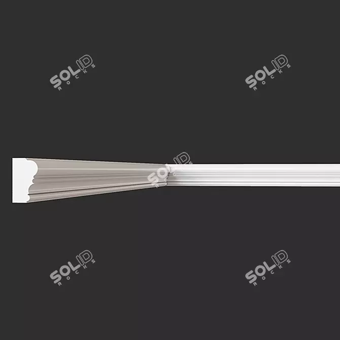 Classic Gypsum Molding: S202MG202 3D model image 1