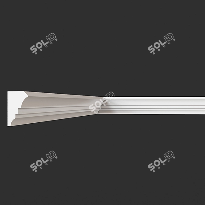 ArtPole Gypsum Cornice  Affordable and Stylish 3D model image 1