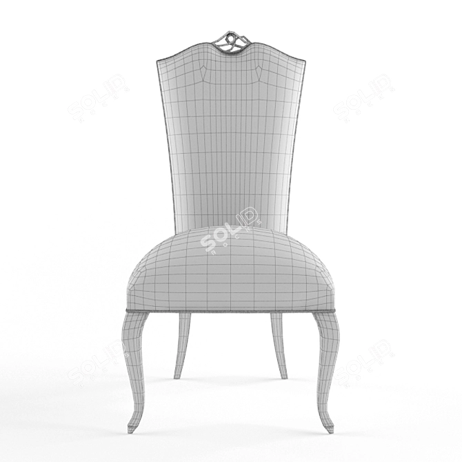 Valentina Crystal Eight-Piece Dining Set 3D model image 3