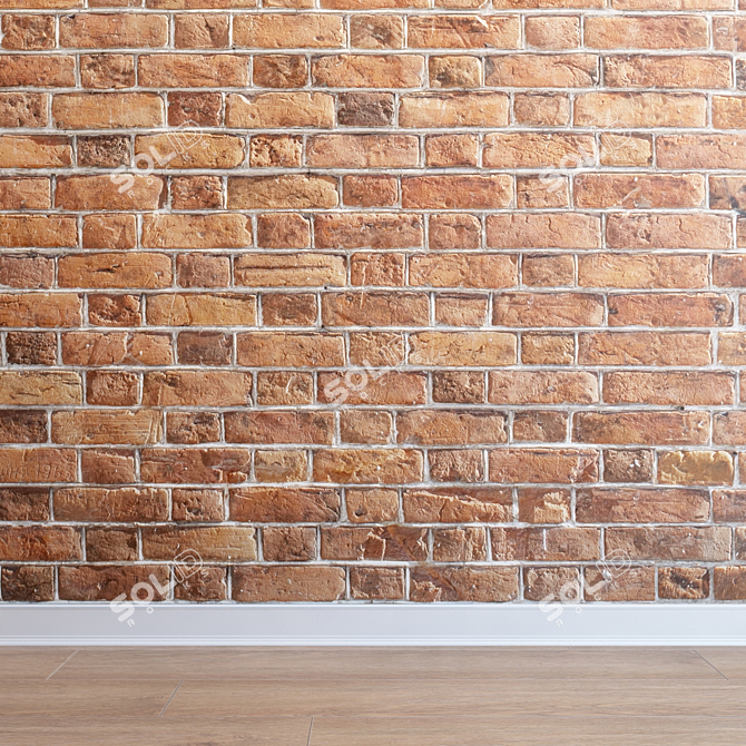 Seamless Brickwork: Ultra HD Quality 3D model image 1