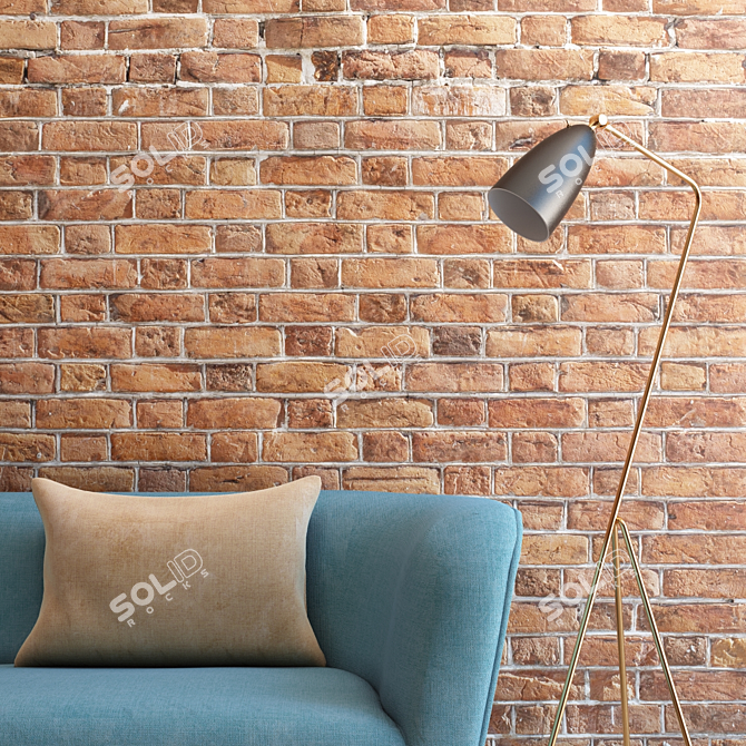 Seamless Brickwork: Ultra HD Quality 3D model image 2