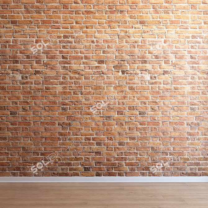 Seamless Brickwork: Ultra HD Quality 3D model image 3