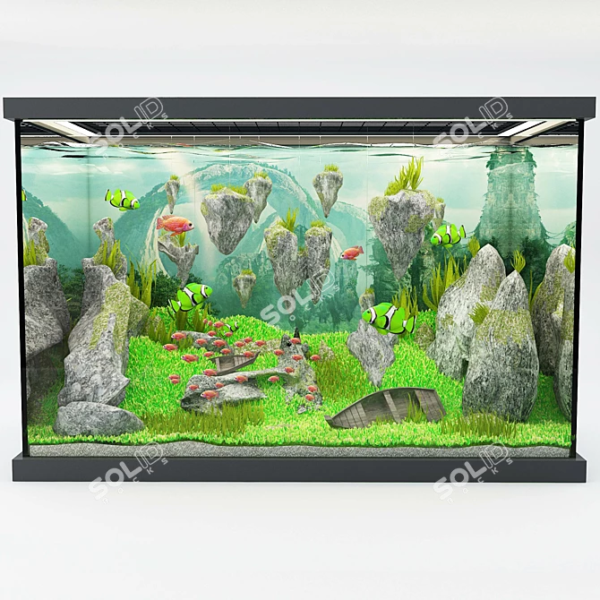 Modern Avatar Aquarium 3D model image 1