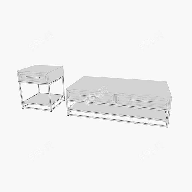 Cosmorelax Bullard Coffee Tables - Stylish and Sturdy 3D model image 2