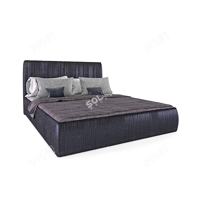 Luxury Cloud Bed 3D model image 1