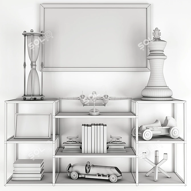 Elegant Eichholtz Accessory Set 3D model image 3