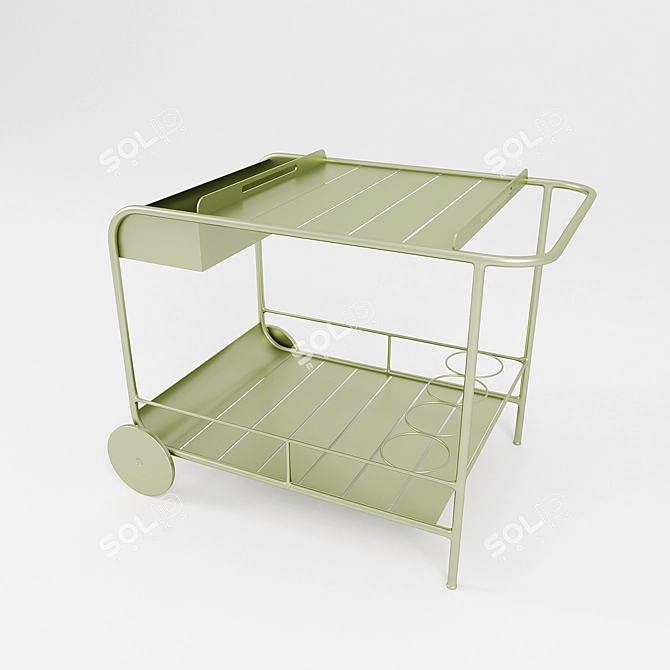 Luxembourg Mobile Bar by Fermob 3D model image 1