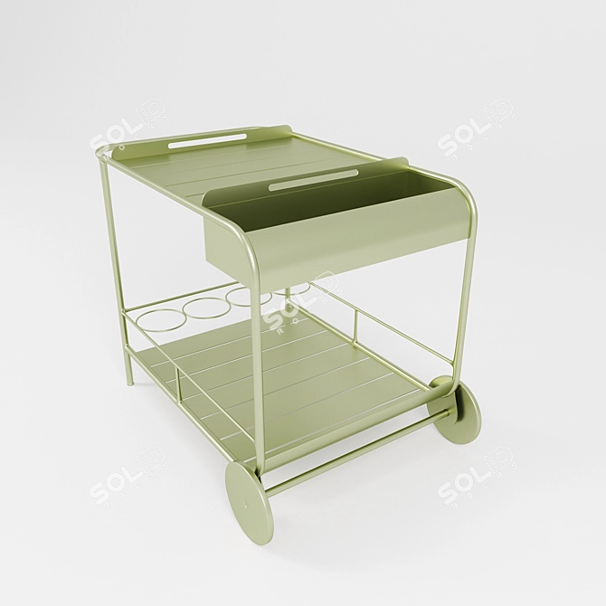 Luxembourg Mobile Bar by Fermob 3D model image 2