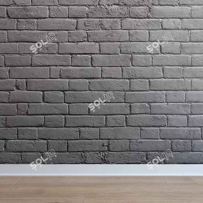 Seamless Brickwork for Interiors & Exteriors 3D model image 1