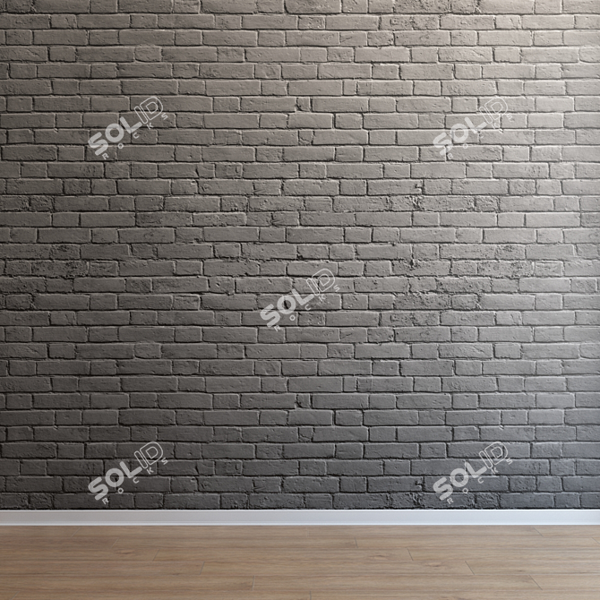 Seamless Brickwork for Interiors & Exteriors 3D model image 3