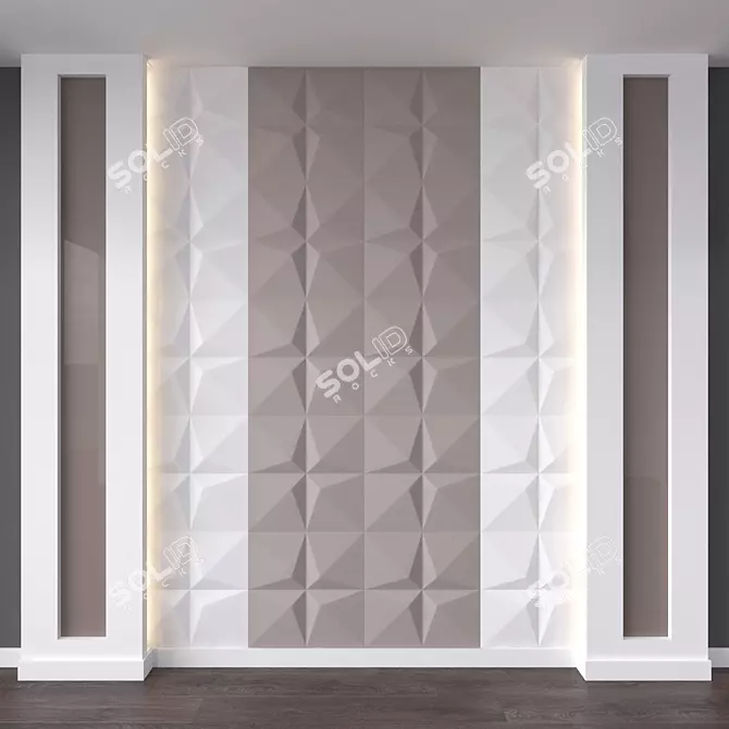 3D Wall Decor for Bedroom 3D model image 1