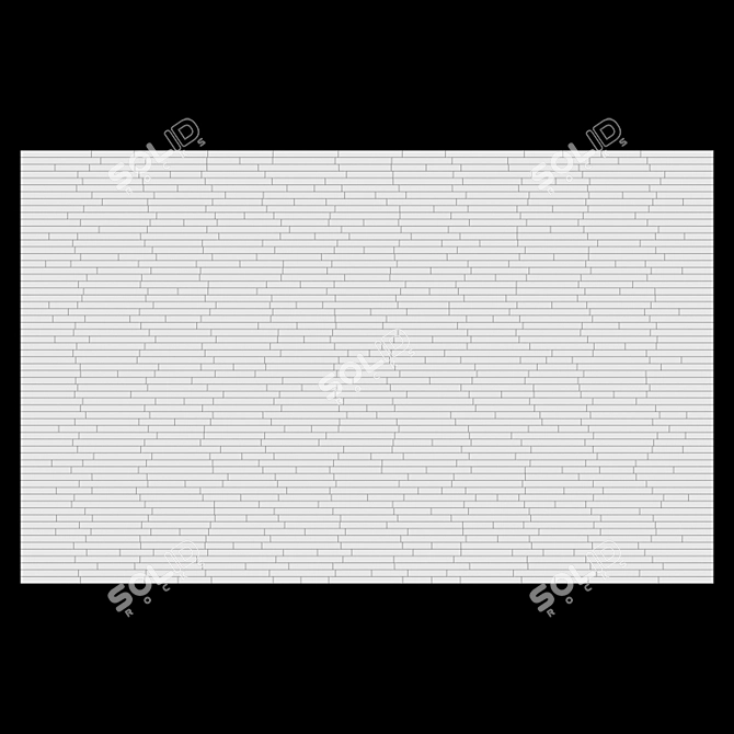 Wooden Wall Panel 3D model image 3