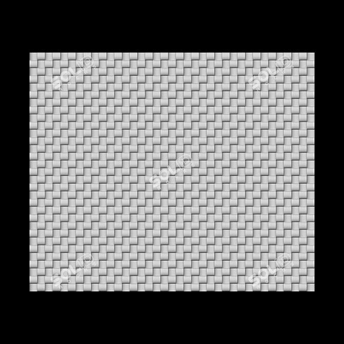 Elegant Wood Wall Panels 3D model image 3