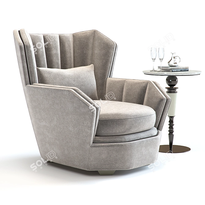 Ultimate Comfort: Hemingway Armchair 3D model image 1