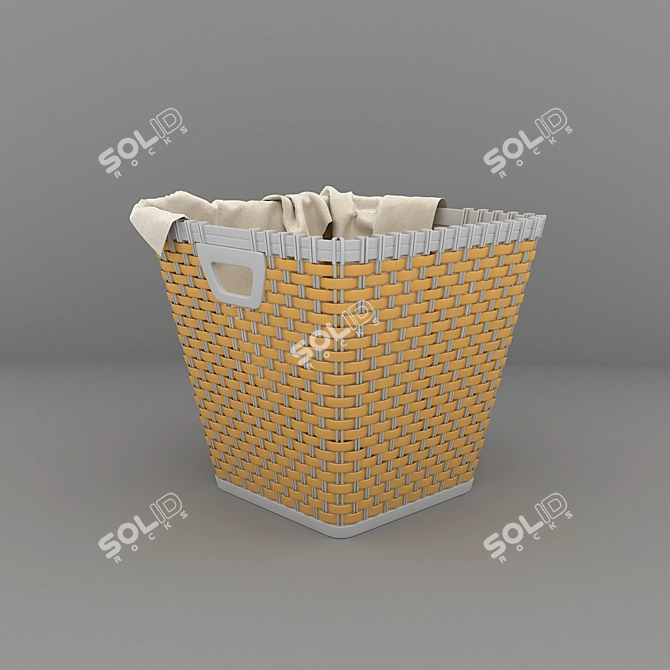 Turbo Mesh Laundry Basket 3D model image 3