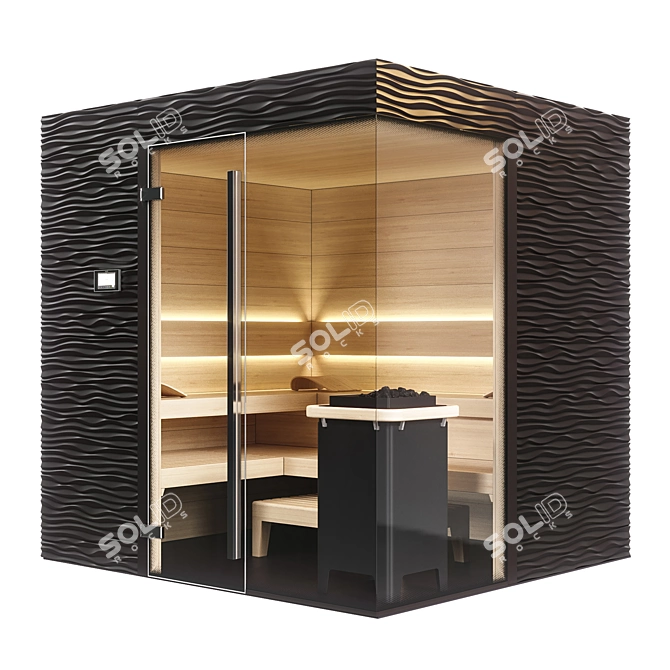 KLAFS Design Sauna Shape: Ultimate Luxury 3D model image 1